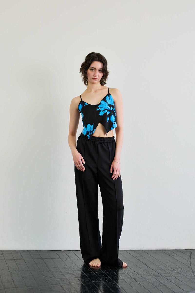 FLUTTER TOP / BLUE