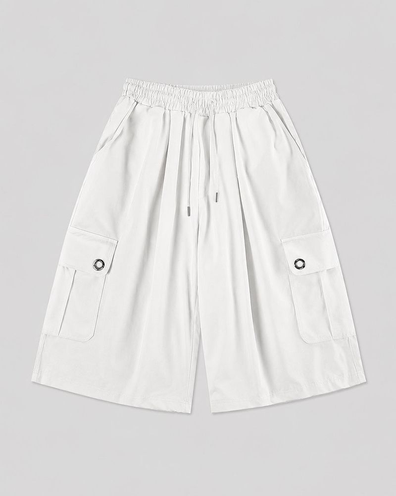 Aver Eyelet Cargo Bermuda Pants