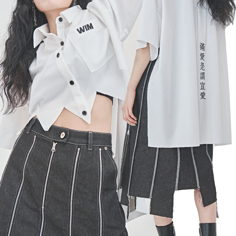 ZIGZAG EMBROIDERY SHIRT