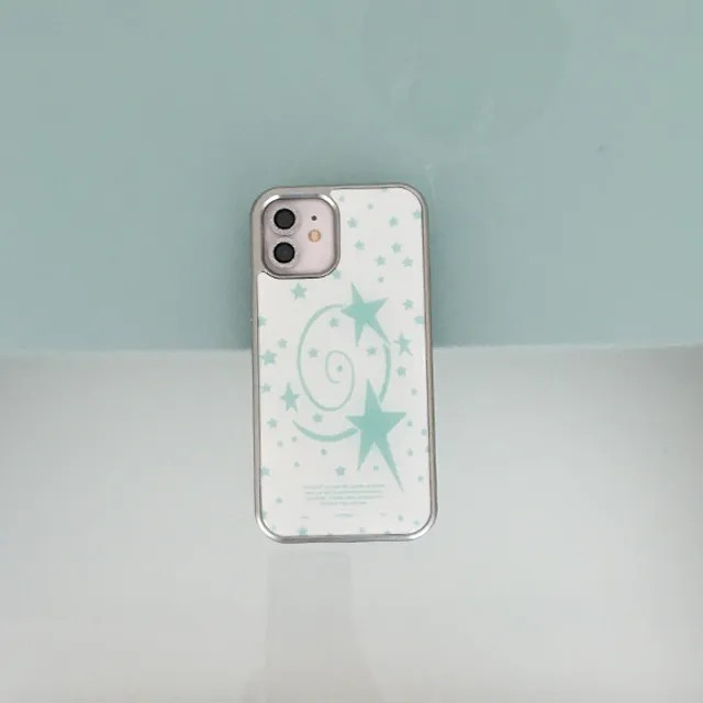 power rock star mint silver epoxy case