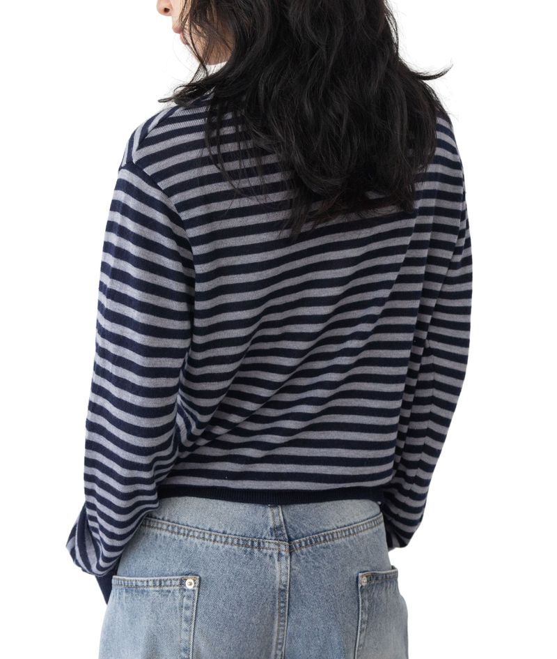 Rams Stripe Collar Knit
