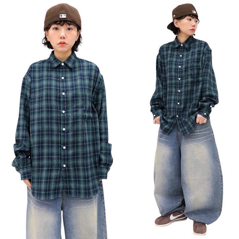 HundoP（ハンドピー）の「Daily Vintage Check Shirt（Tops）」