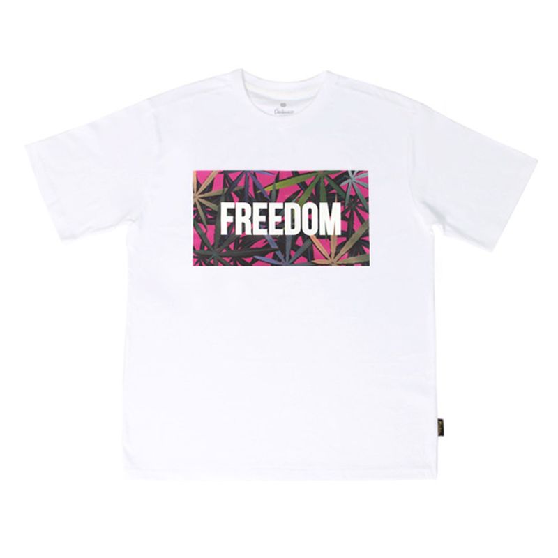 M17105 M. T-shirt. Weed PP White