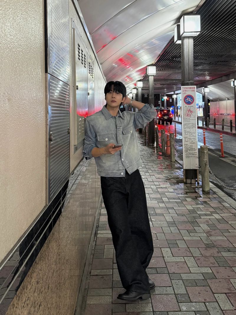 Leather Double Pocket Curved Pants