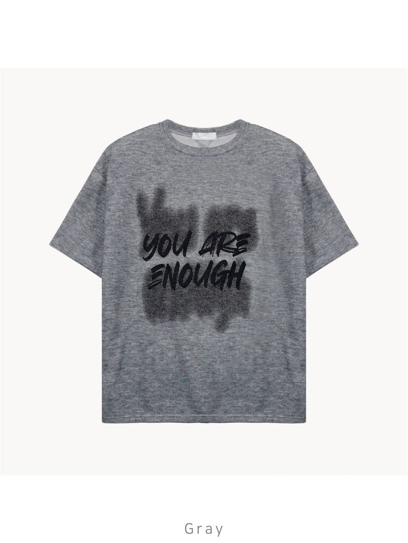 Enough Knit Short-Sleeve Tee (4 Colors)