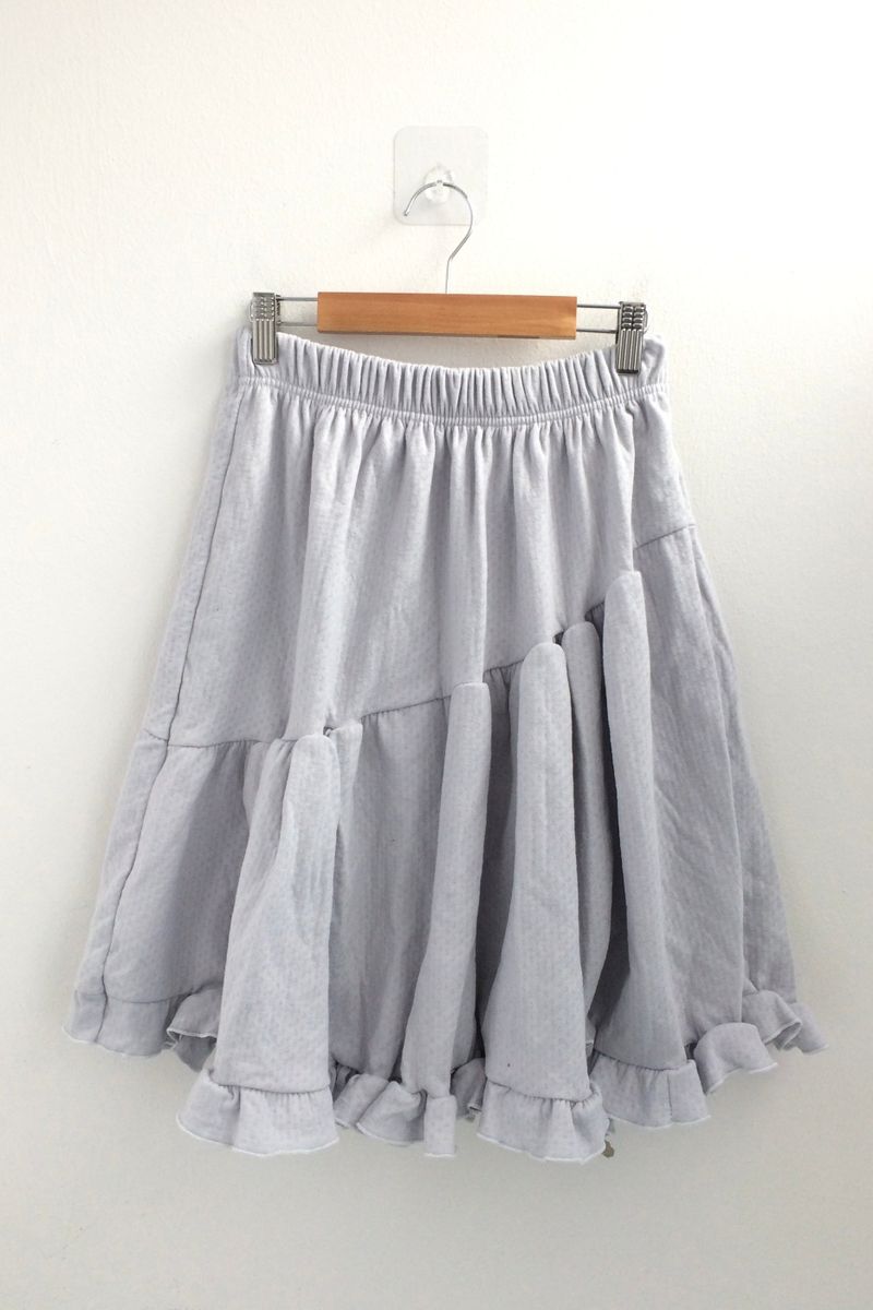 Flare cotton incision skirt