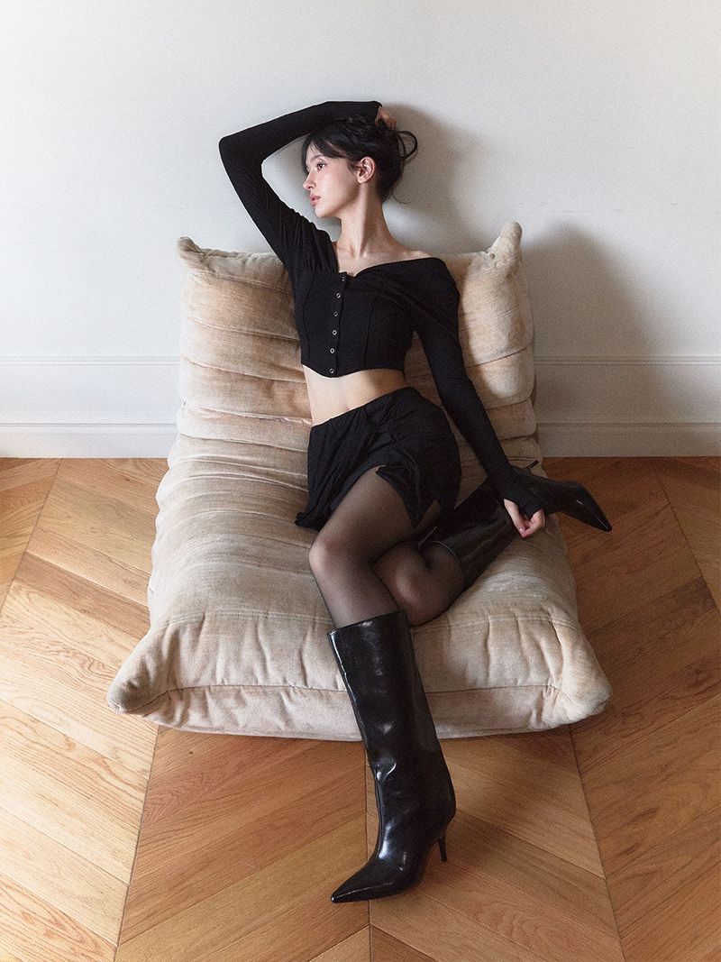 Rhea cardigan (Black)