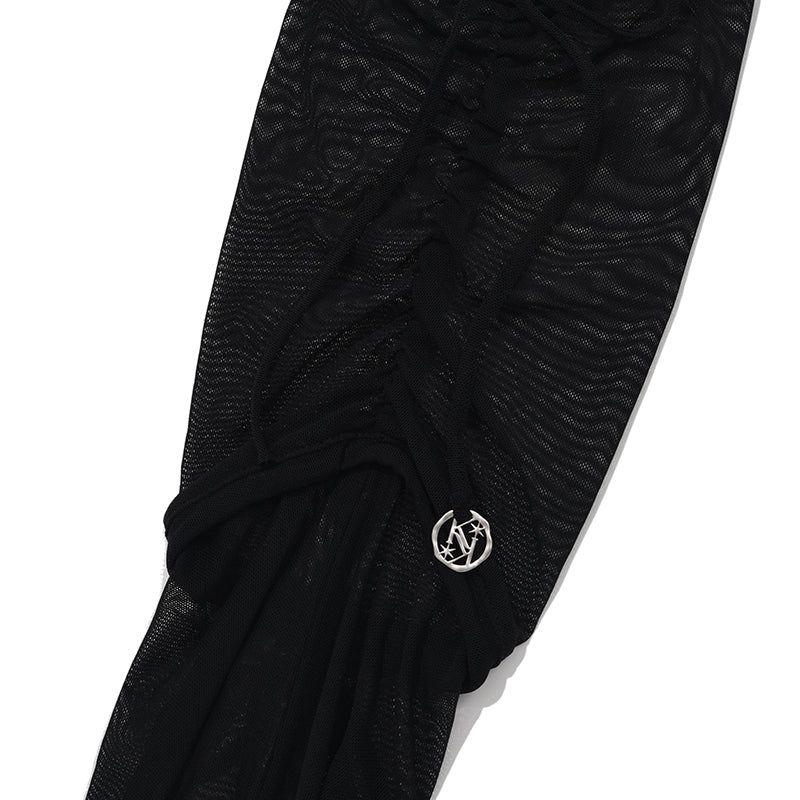 RIBBON SUMMER LEG WARMER [BLACK]