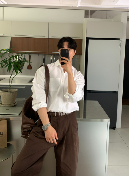 Logane Basic Oxford Overfit Shirt