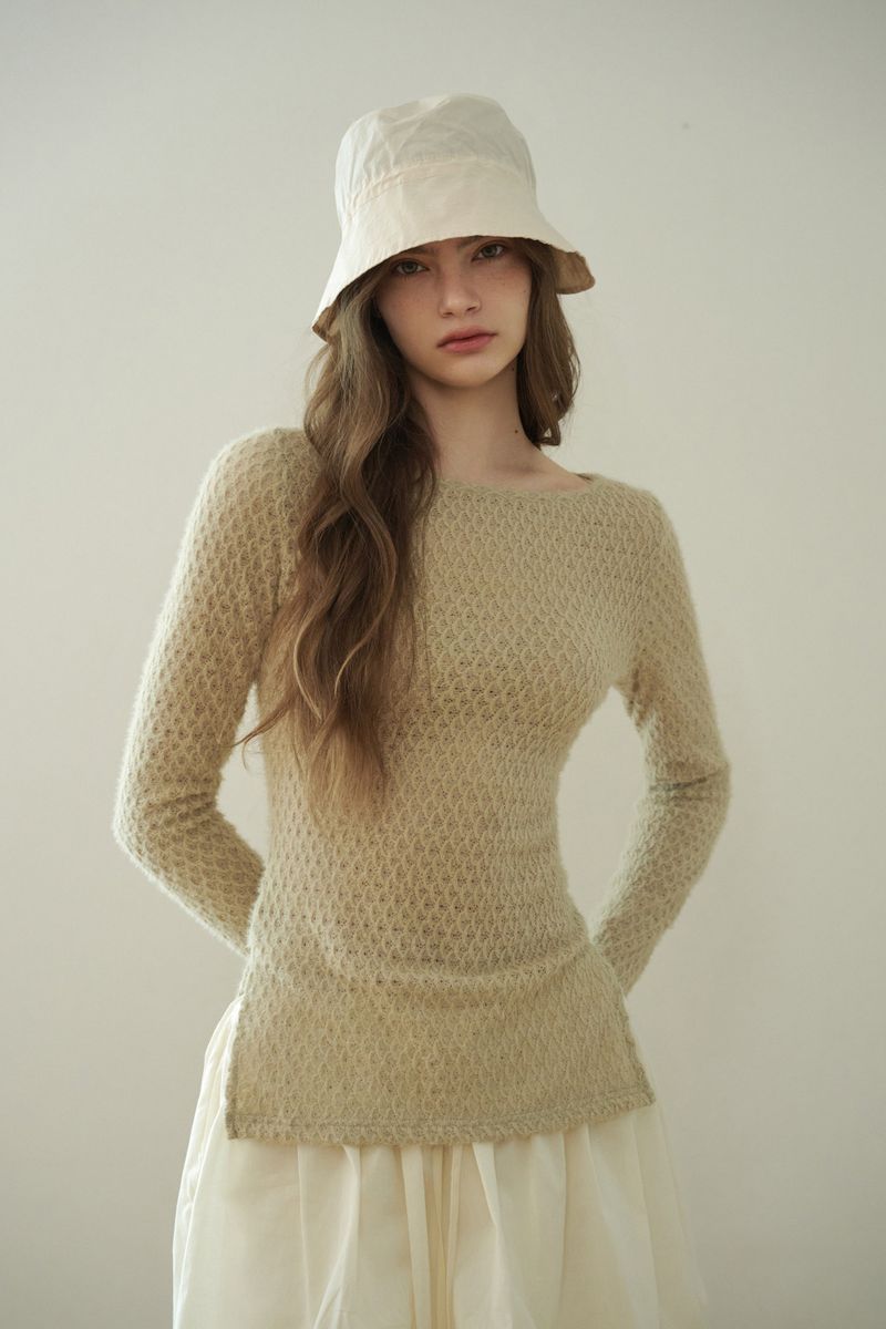 PERZ bucket hat_ivory