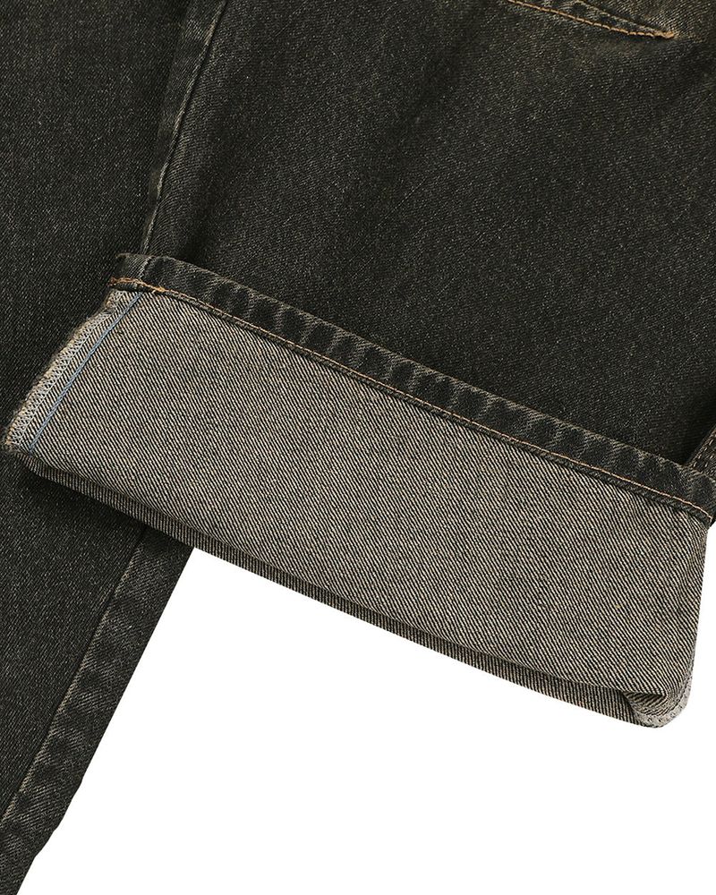 Letic Dart Tinted Black Wide Denim