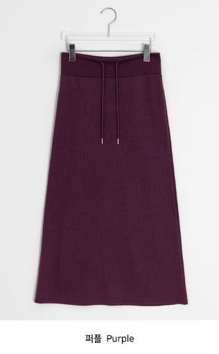Oha Banding Color Long Skirt