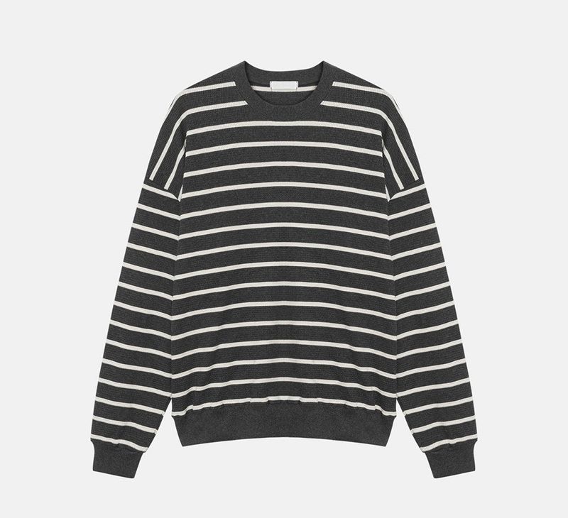 Jack Waffle Border Sweat Shirt (5color)