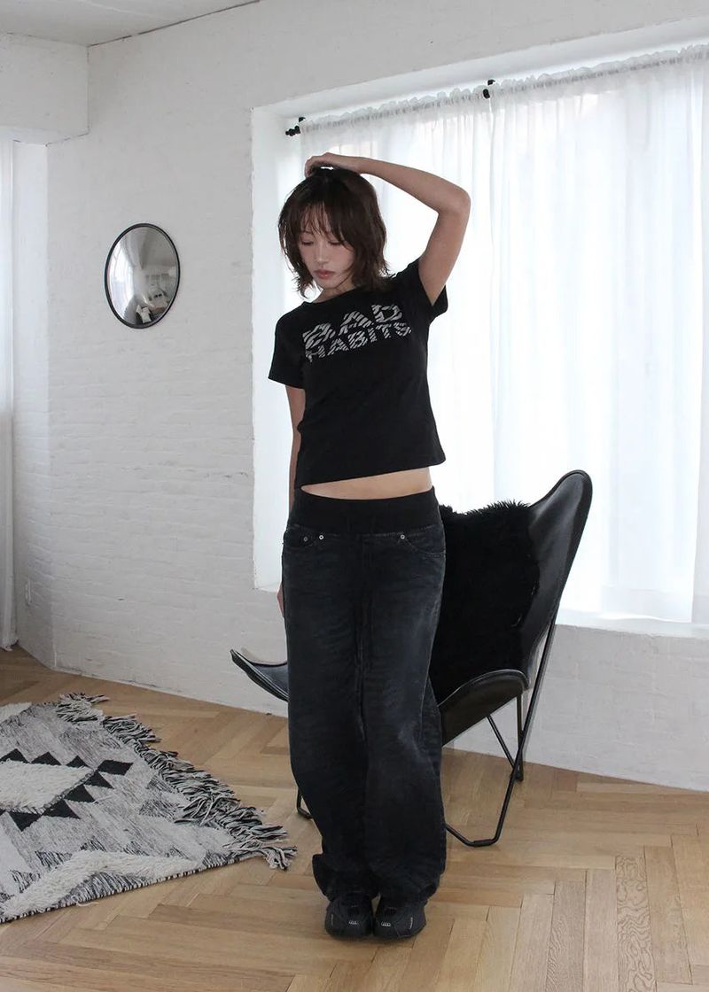 ZEBRA BLACK JEANS (S-L)