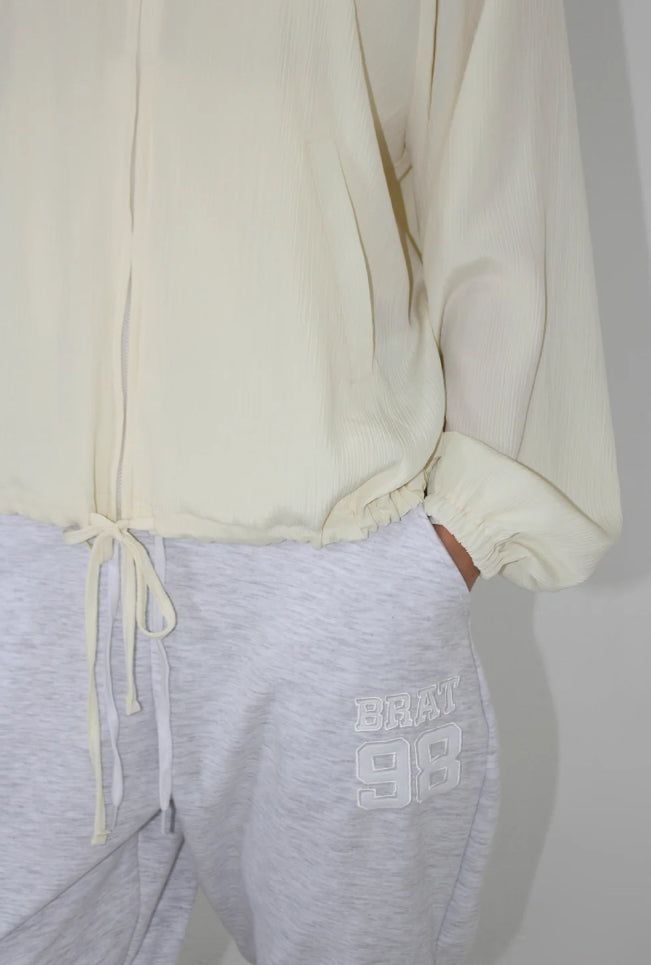 LIGHT SHIRRING JUMPER