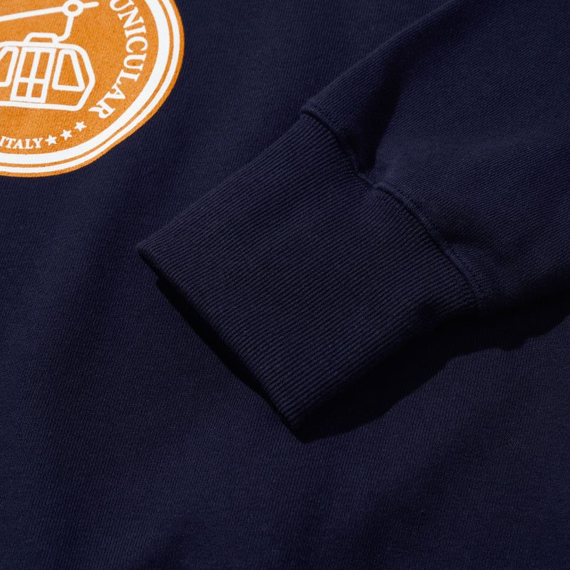 COMO VARSITY SWEATSHIRT [NAVY]