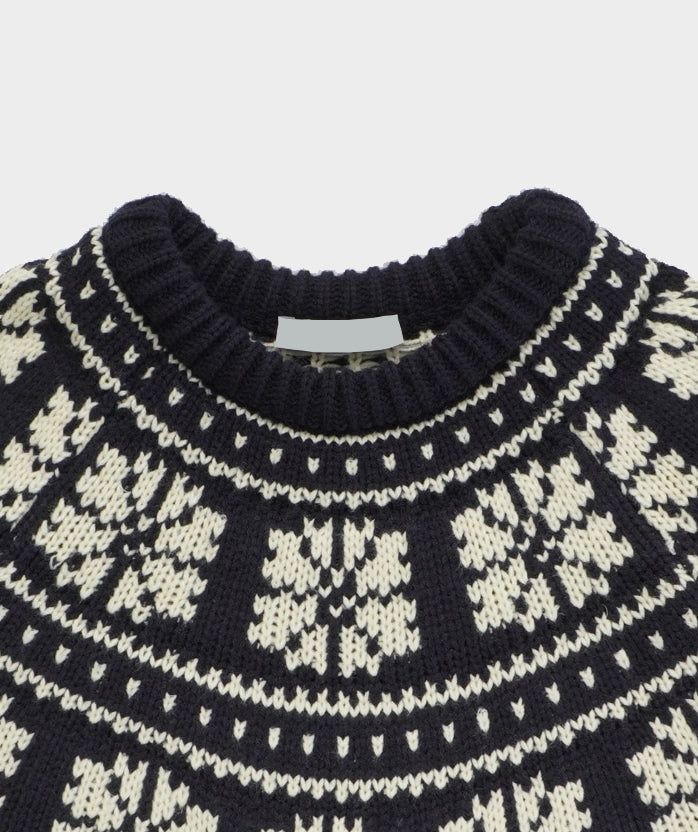 Nordic snow flake knit