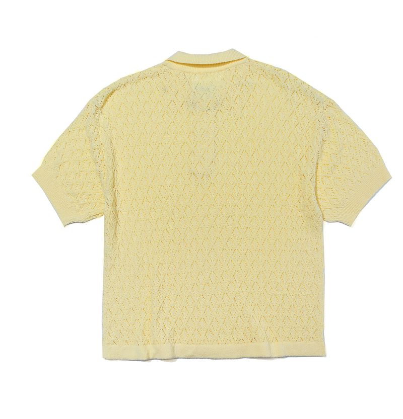 WIGGLY COLLAR KNIT TOP