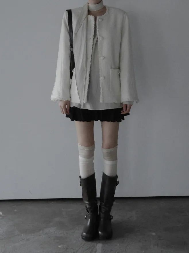 Miu Over Fit Tweed Jacket