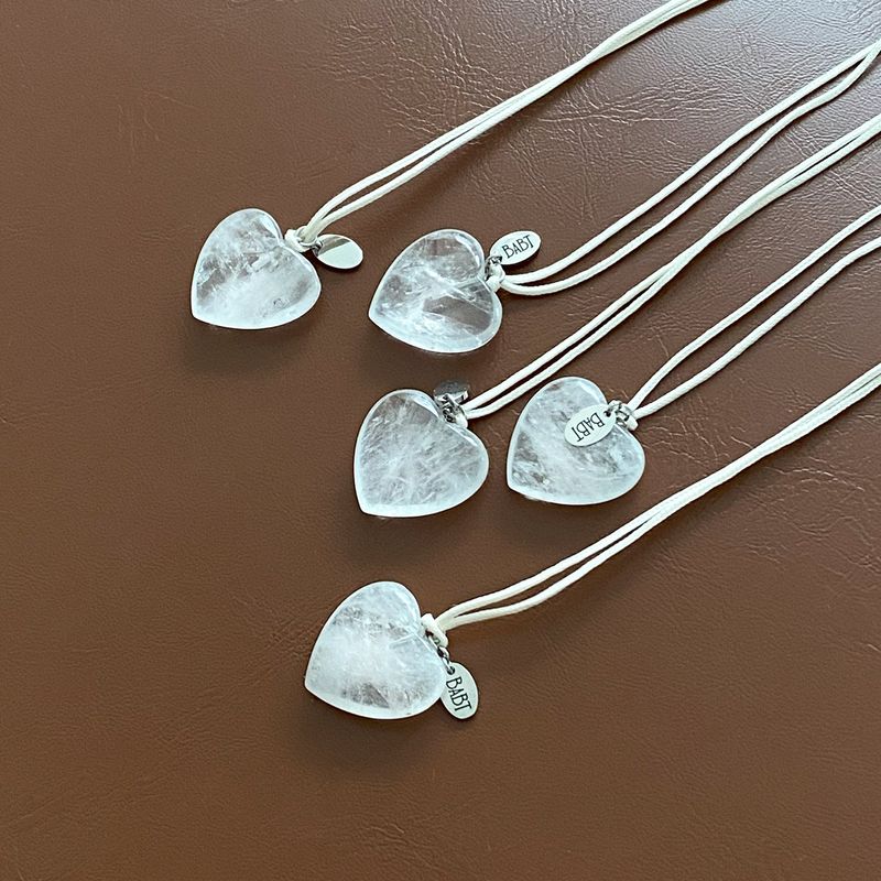 milk jam heart necklace (2 option)