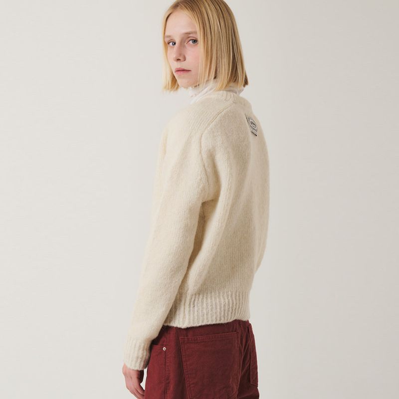 Saddle Sleeve Vintage Sweater_Ivory