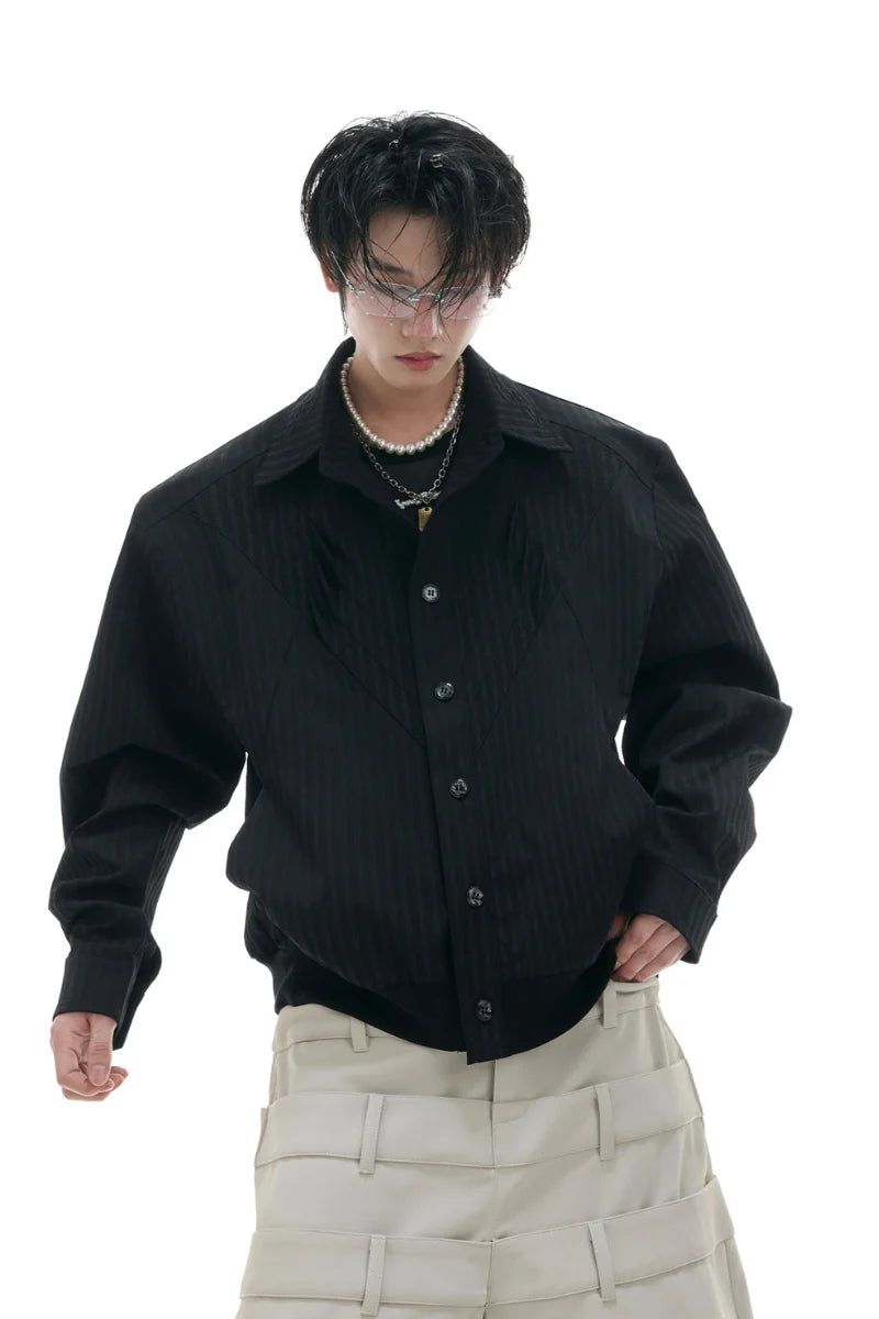 Argue Cultureの「Textured Embroidered Cropped Shirt（Tops）」