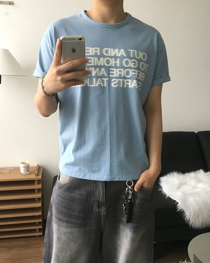Blur Printing Short Sleeve T