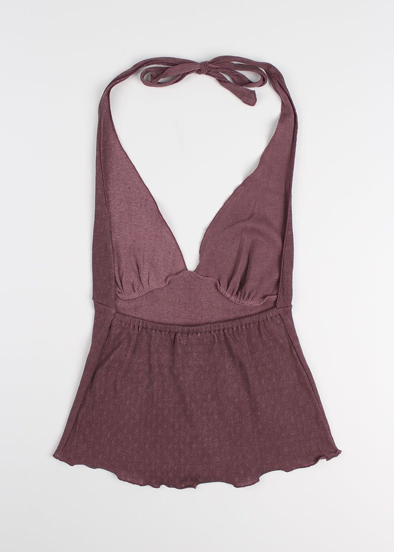 PIG HALTER PUNCHING SLEEVELESS