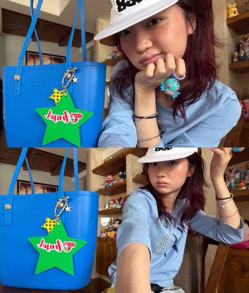 Waterproof Tote Bag Blue