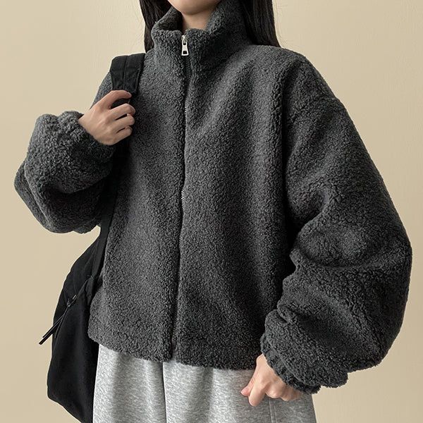 Pelo Thick Dumble Fleece Zip-Up Jumper