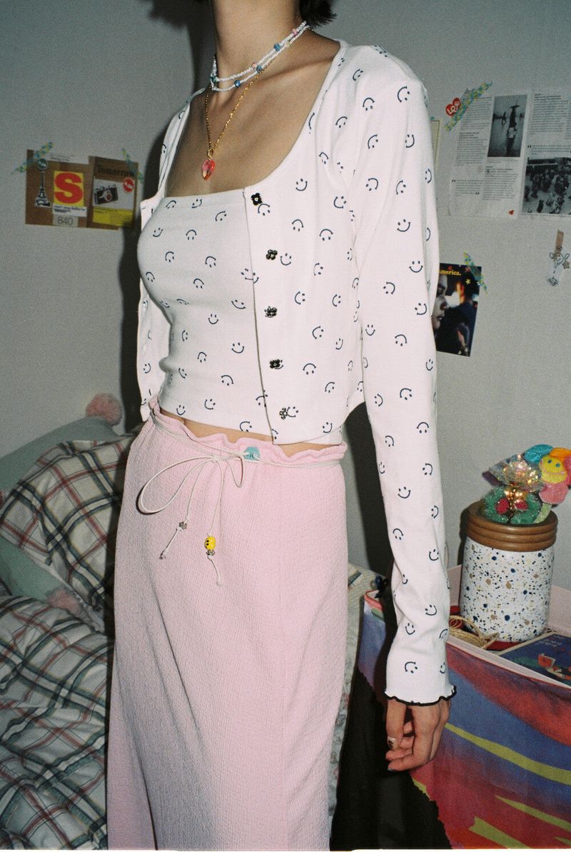 smile cardigan ivory