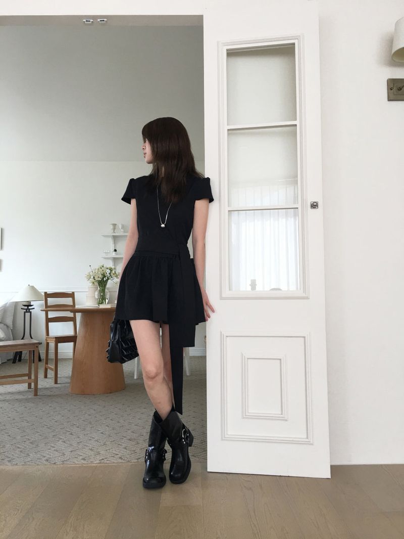 Biker half boots