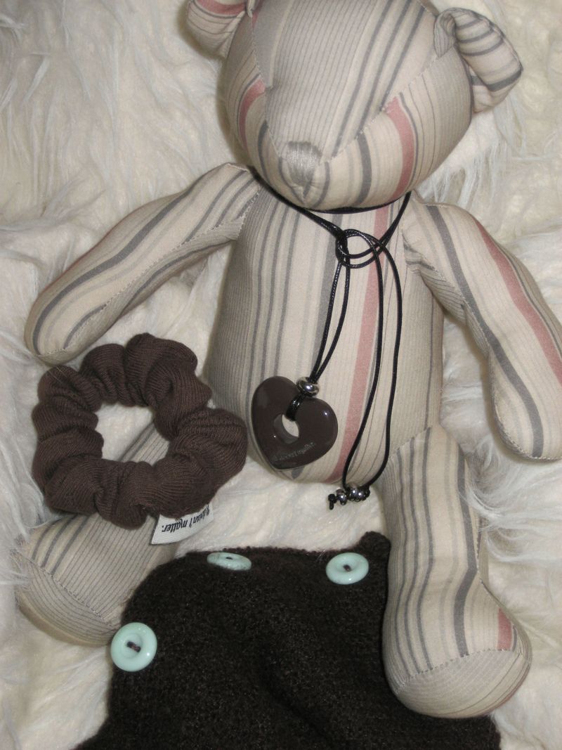 [HEART] Loppy necklace (Brown)