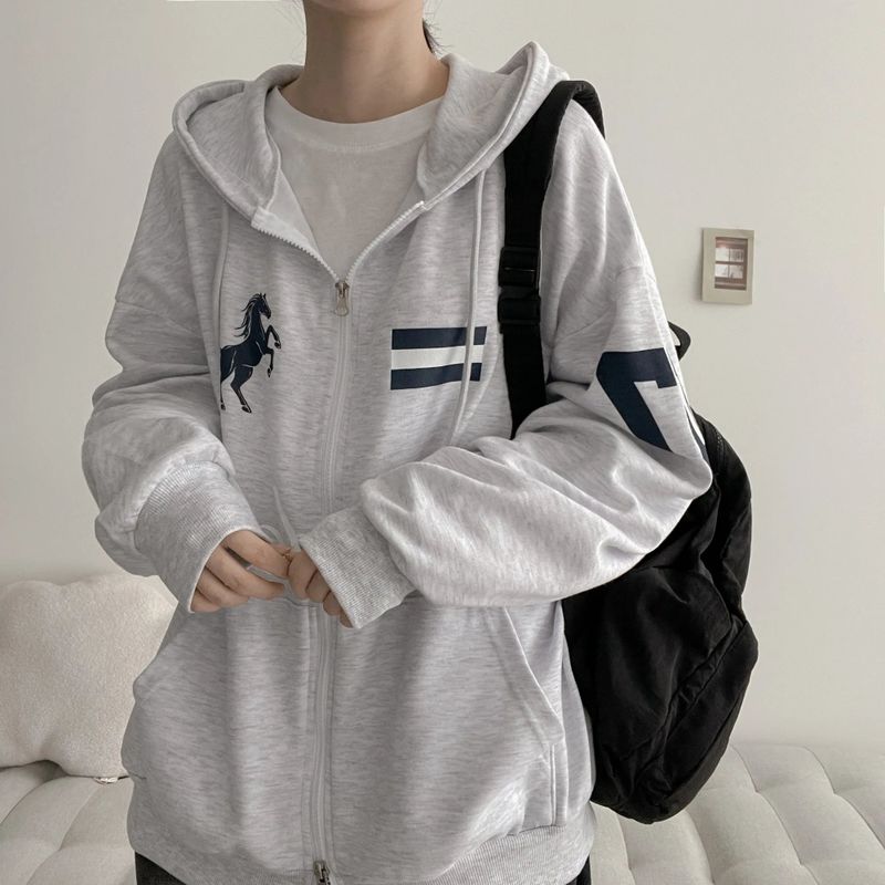 Prit Horse Hoodie Zip-Up (3 colors) H&L
