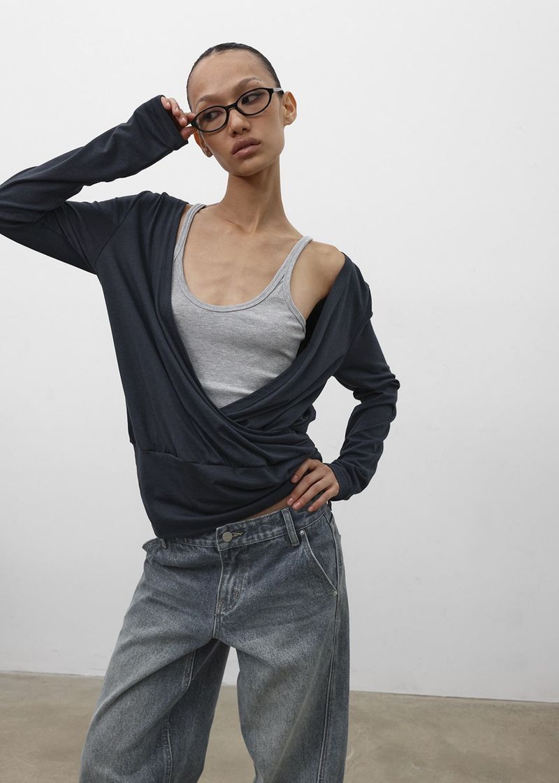 BLACKUP（ブラックアップ）の「[MADE] Elophy Wrap Long Sleeve Tee（Tops）」