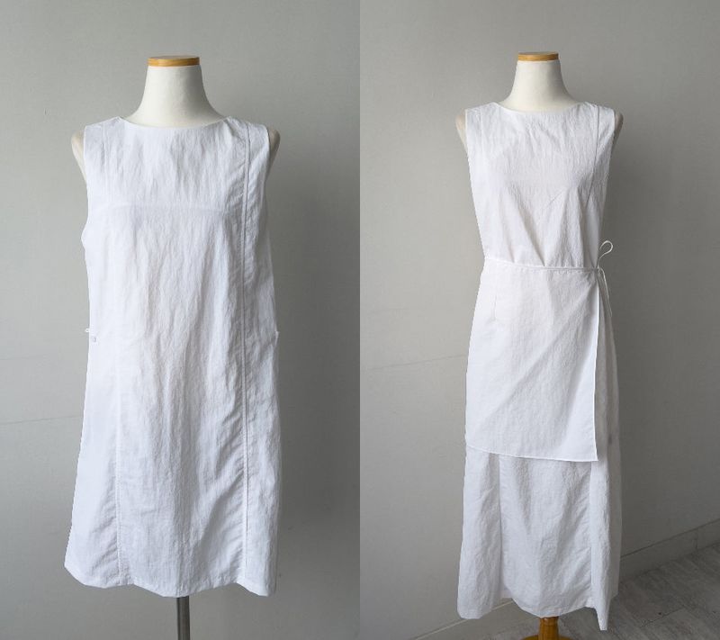 Joanne Nylon Sleeveless Wrap One Piece