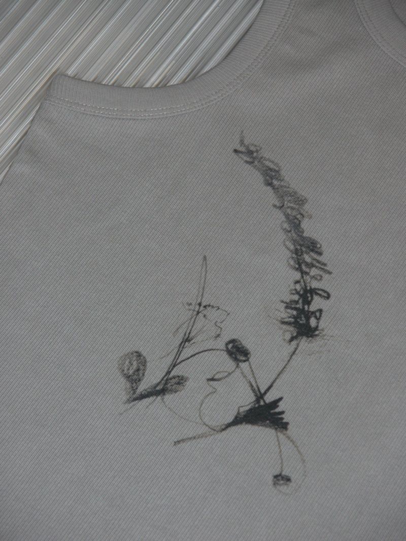 Plant Sleeveless,Light Gray