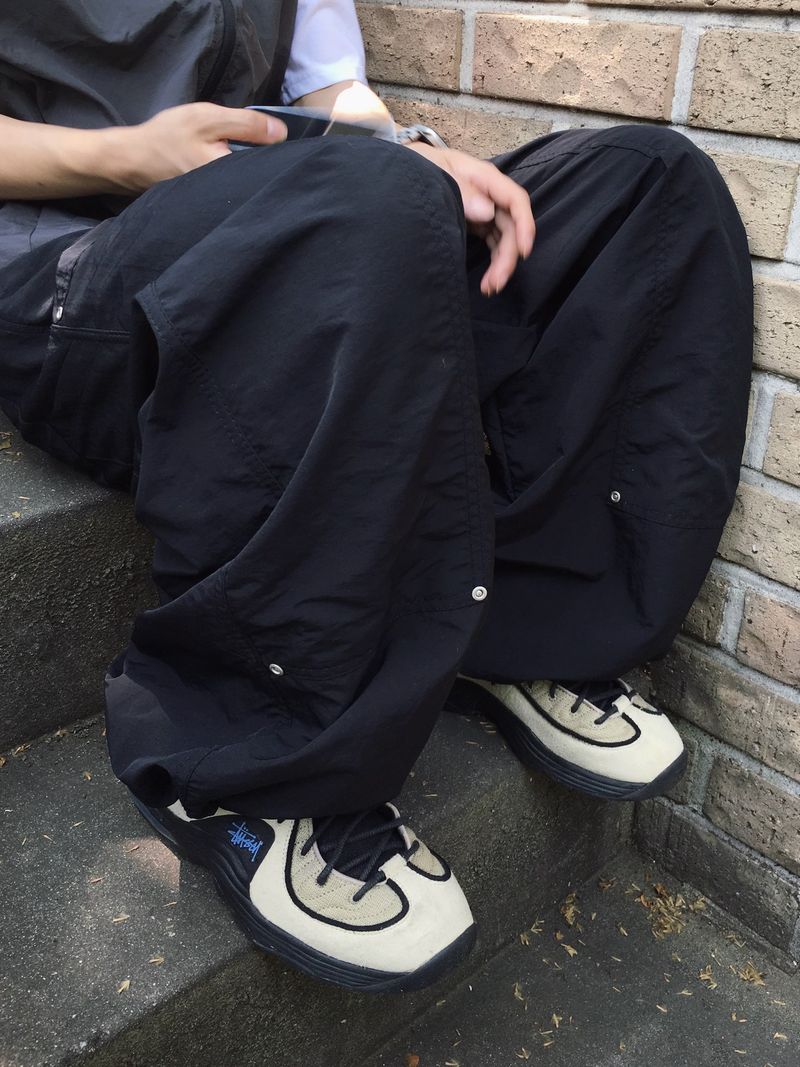 Swan Nylon Carpenter Pants 3C