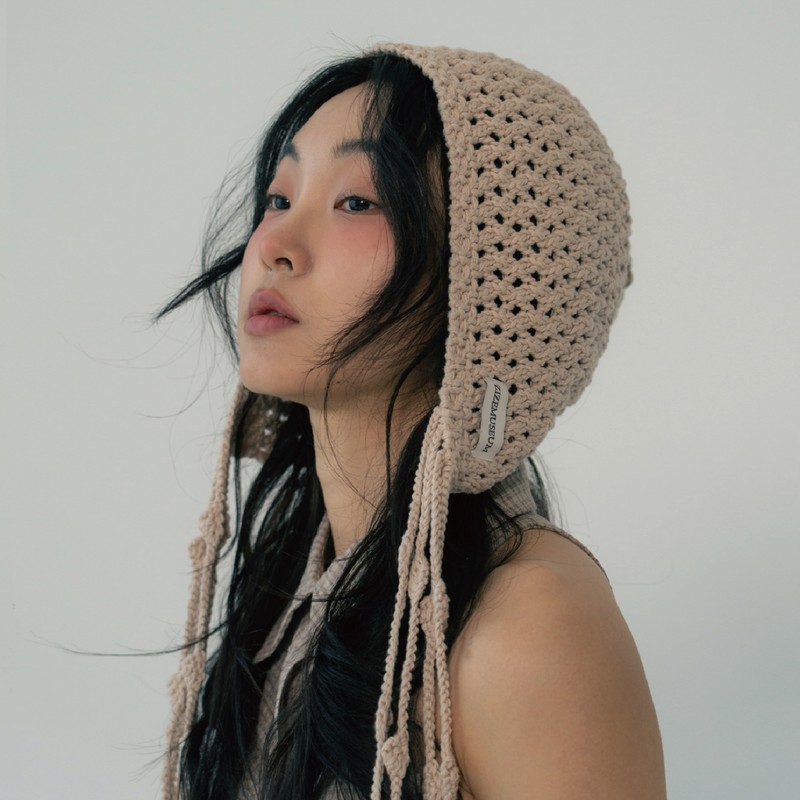 ZIZEMUSEUM(ジゼミュージアム)の「JELLYFISH STRAP BEANIE (BEIGE)(Hats)」