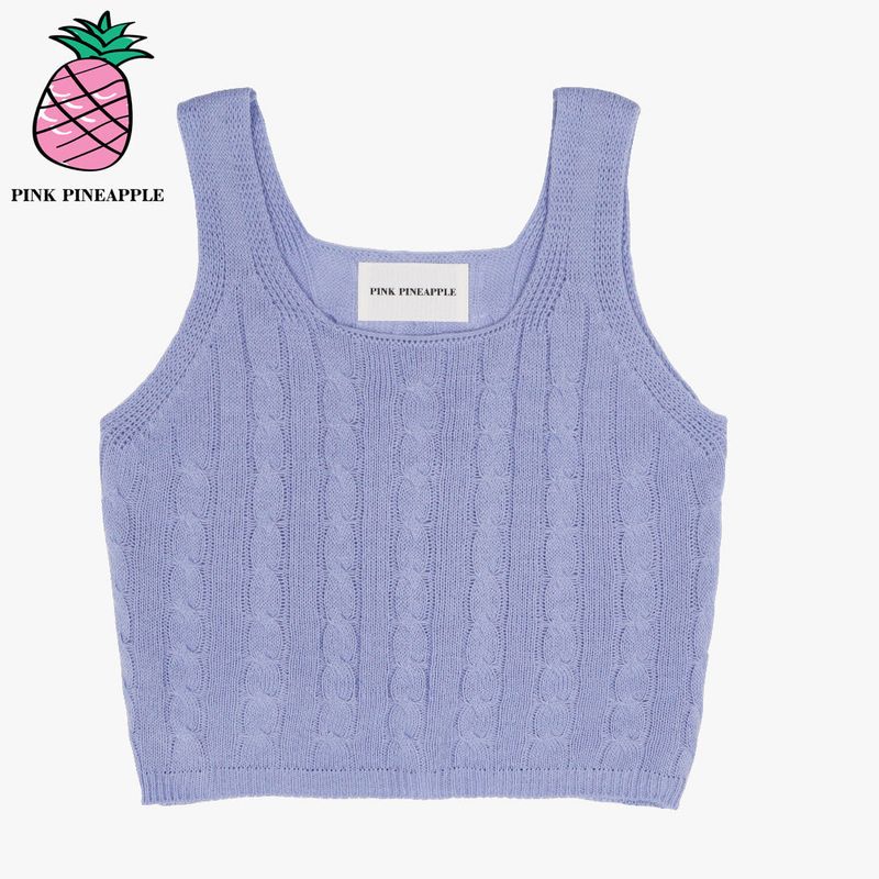 PINK PINEAPPLE（ピンクパイナップル）の「SQUARE NECK SLEEVELESS（Tops）」