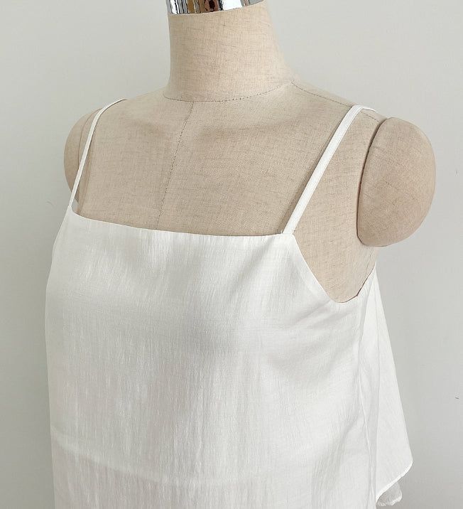 Mully Chiffon Layered Bustier Blouse