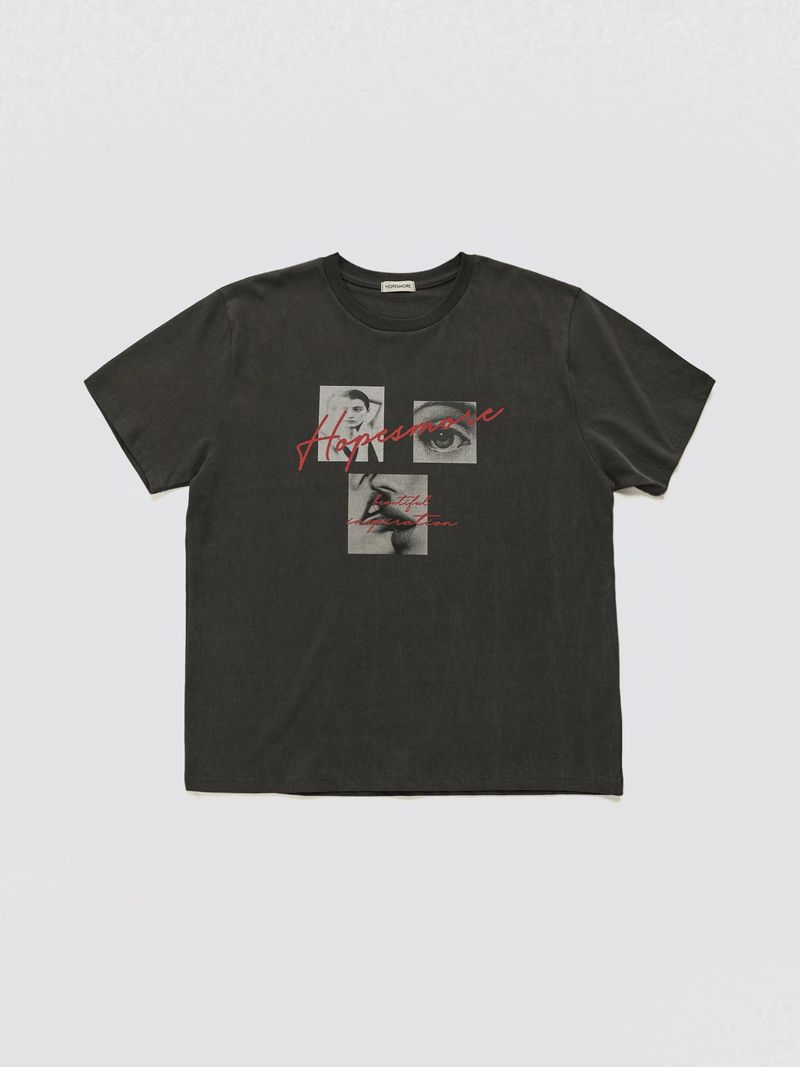 HOPESMORE(ホープスモア)の「Inspiration Vintage Washed Tee_Black(Tops)」