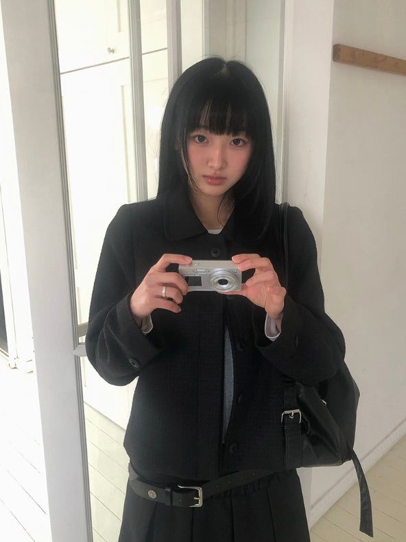 anyonemore(エニーワンモアー)の「DLラウンドカラーツイードジャケット(ジャケット/アウター)」