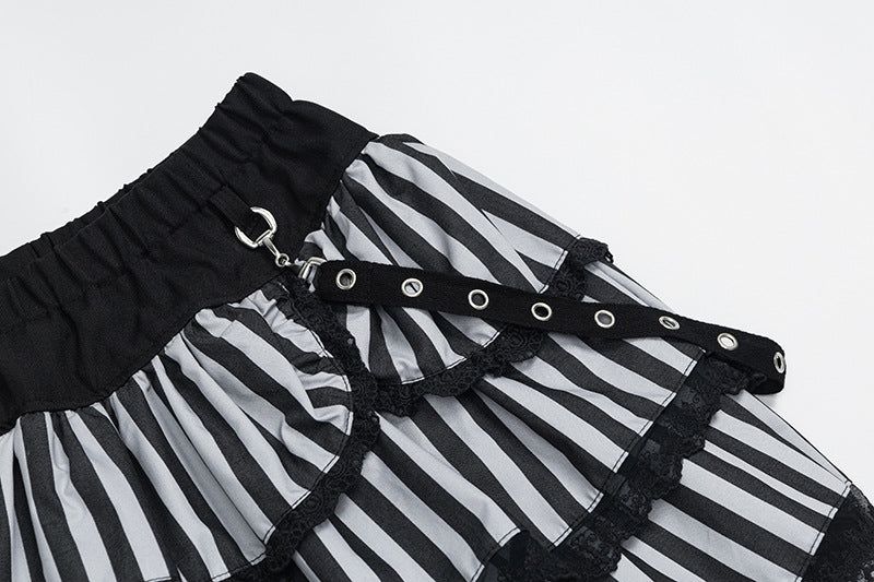 Violet Punk Ribbon Skirt