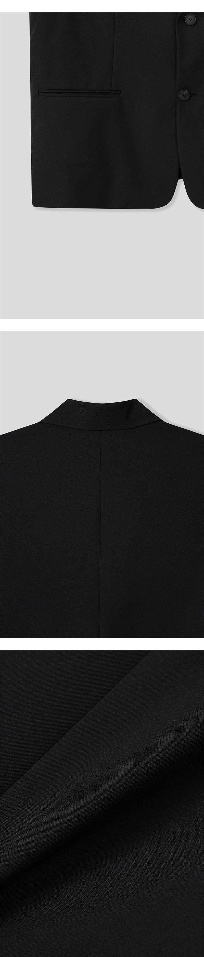 [S/F] Minimal crop blazer(2color)