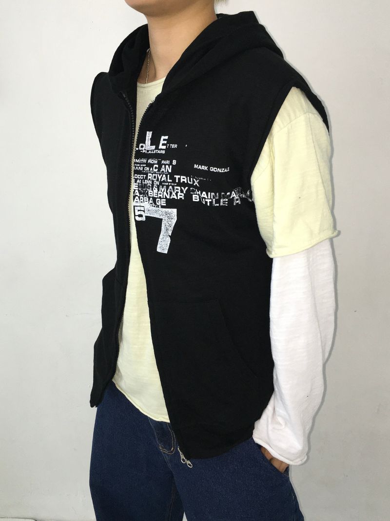 Vintage Hooded Vest(4c)