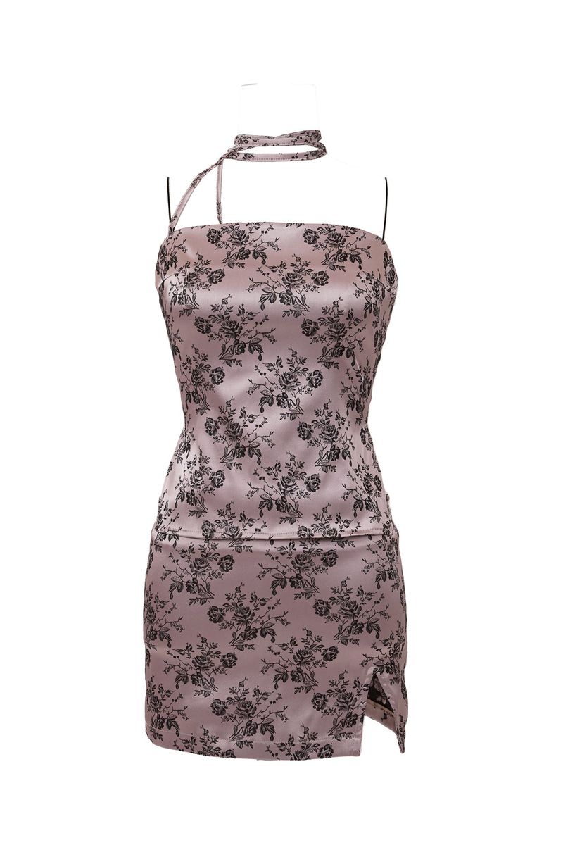 FLORAL TWO PIECE-TOP[pink]