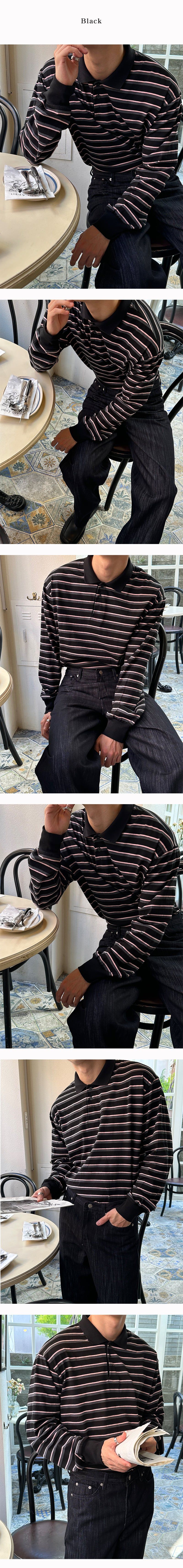 [F/W] Wit stripe kara t-shirts (2color)