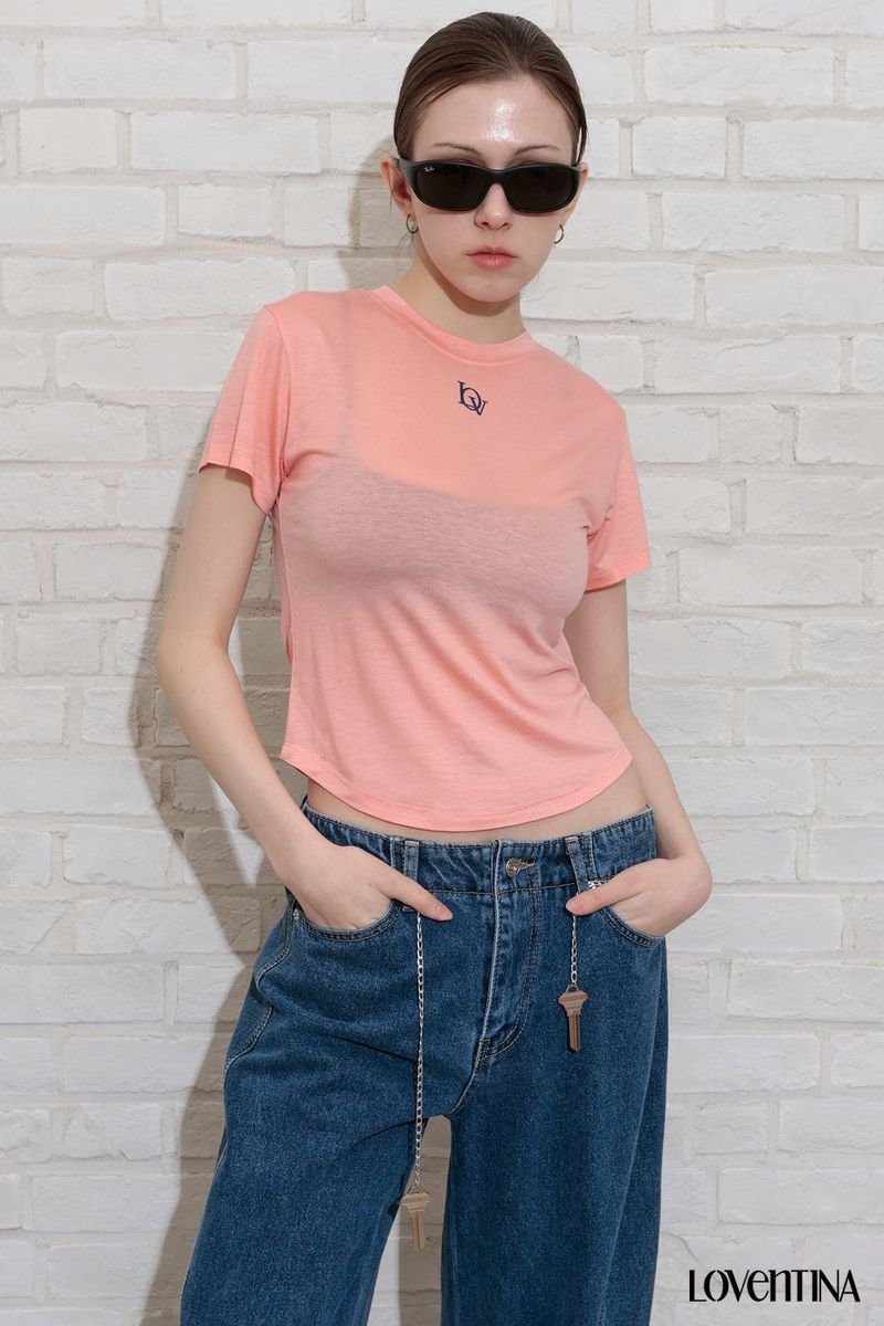 TENCEL PETIT TEE_PINK