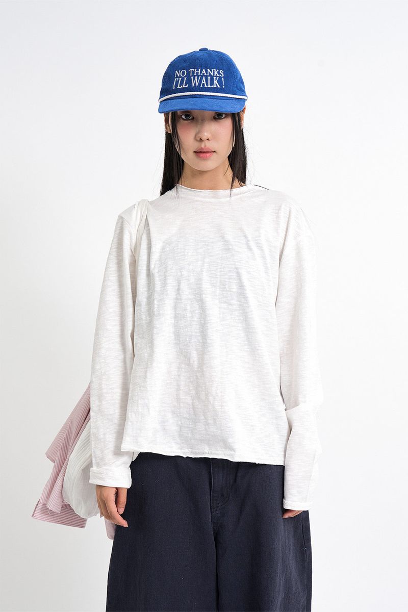 Raucohouse(ラウコハウス)の「Cutoff slab long sleeve(Tops)」